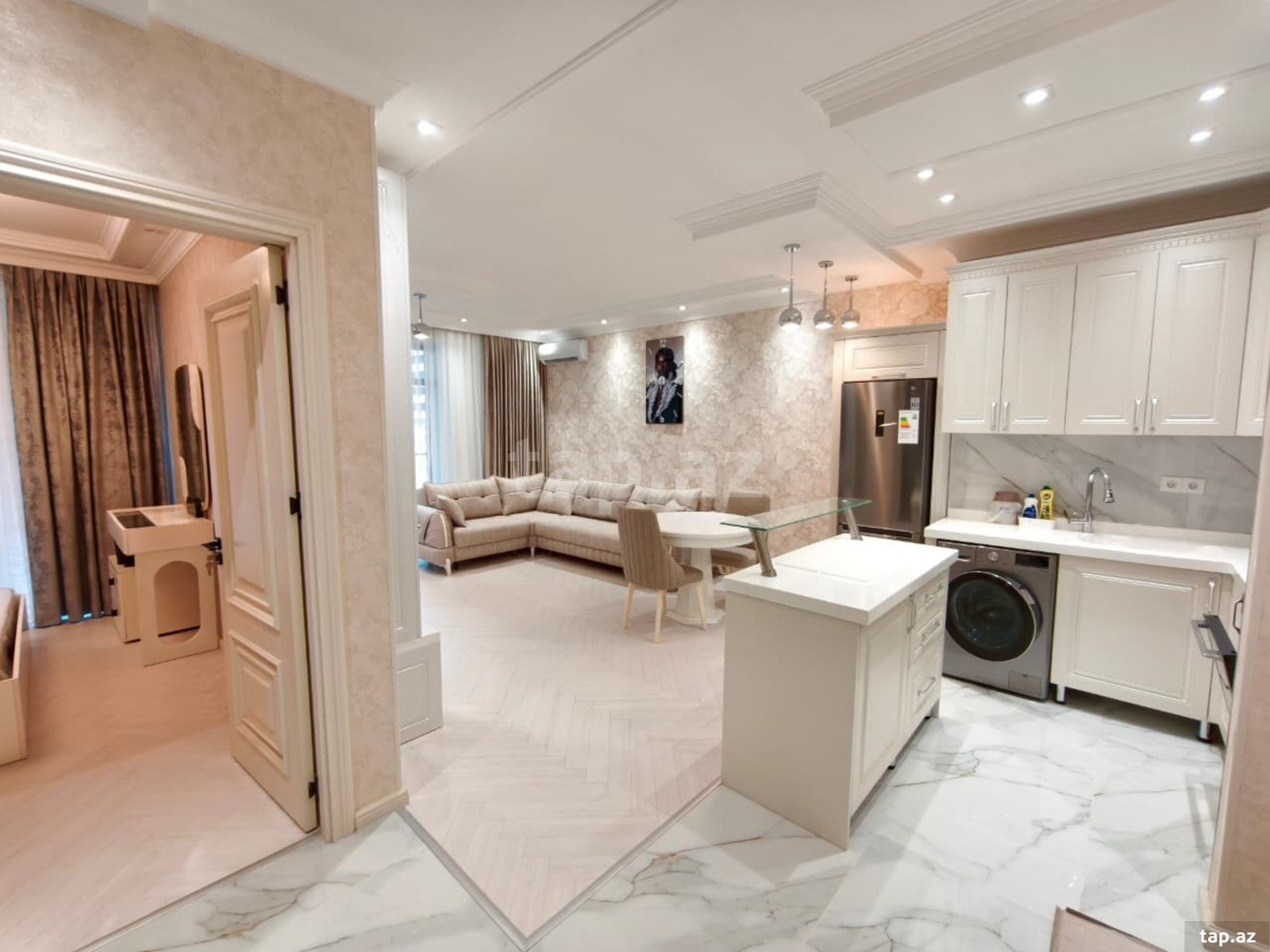 2-otaqlı yeni tikili kirayə verilir, Tbilisi pr., 60 m²
