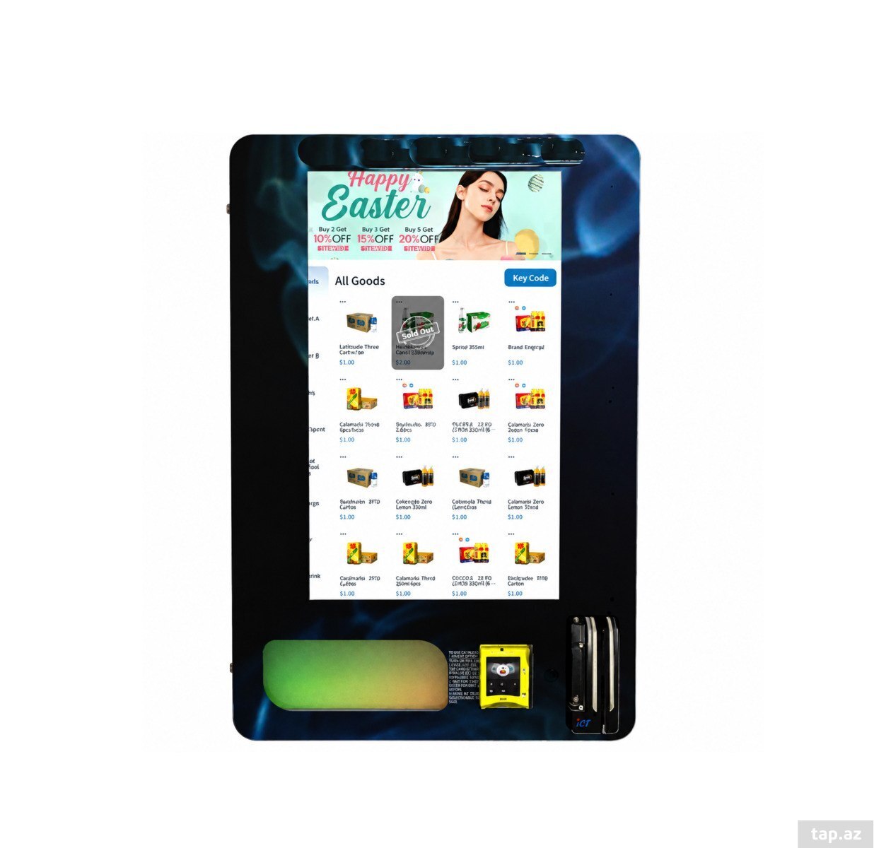 Double Grace DG-CIG-WM-PRO divara quraşdırılan smart vending aparatı — 1