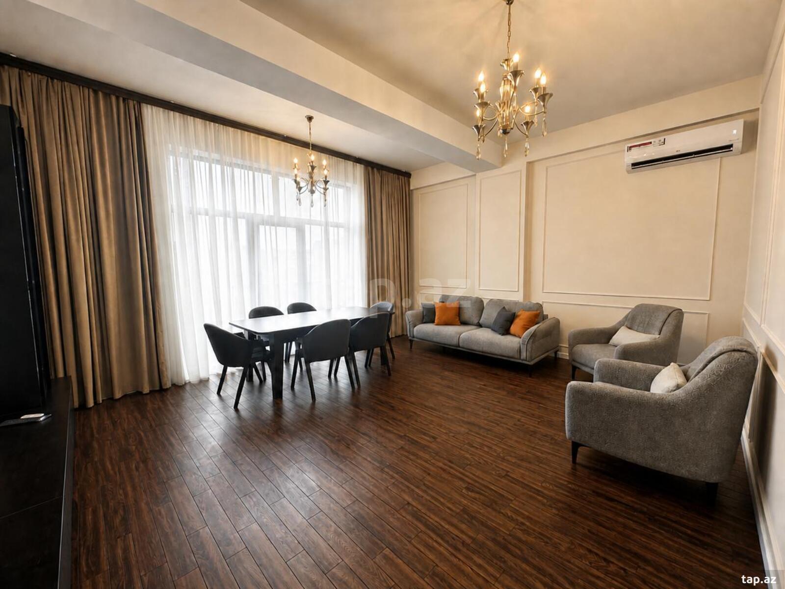 3-otaqlı yeni tikili kirayə verilir, Nəsimi r., 120 m²