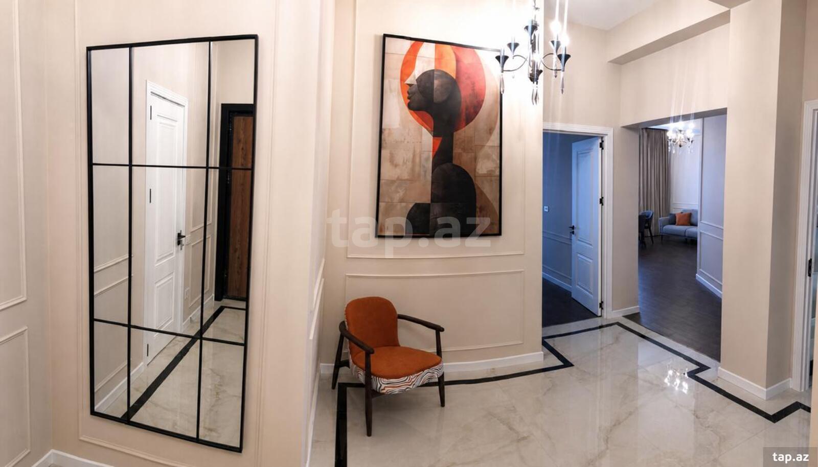 3-otaqlı yeni tikili kirayə verilir, Nəsimi r., 120 m²