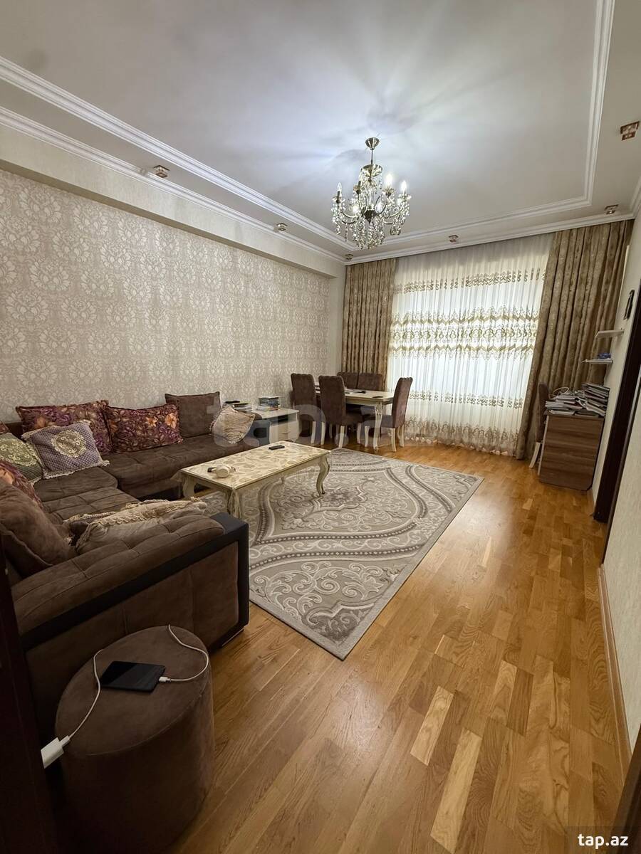 3-otaqlı yeni tikili, Qara Qarayev m., 78 m²