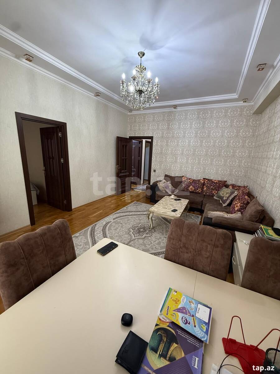 3-otaqlı yeni tikili, Qara Qarayev m., 78 m²