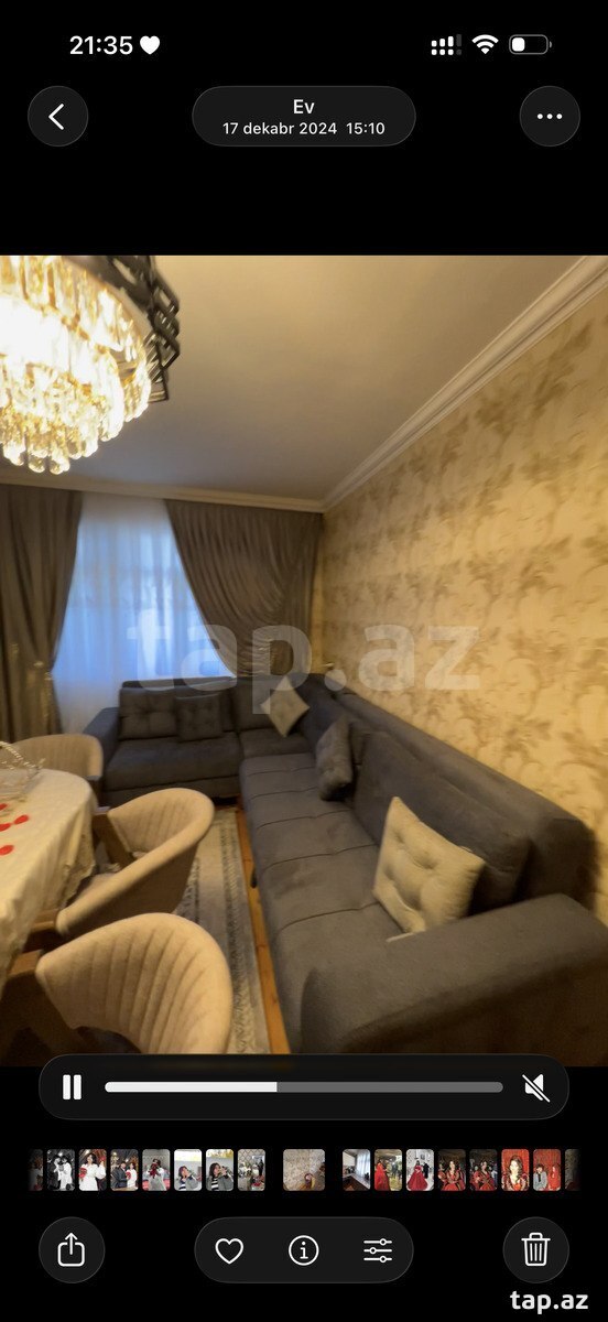1-otaqlı mənzil kirayə verilir, Gəncə ş., 47 m²