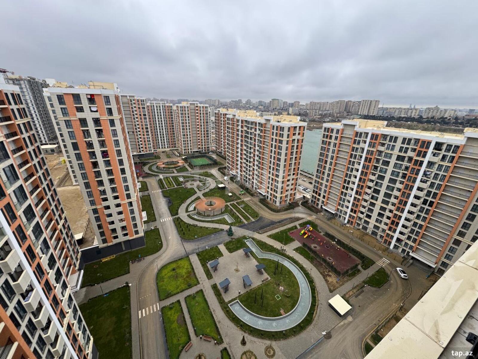 3-otaqlı yeni tikili, Yasamal r., 72 m²
