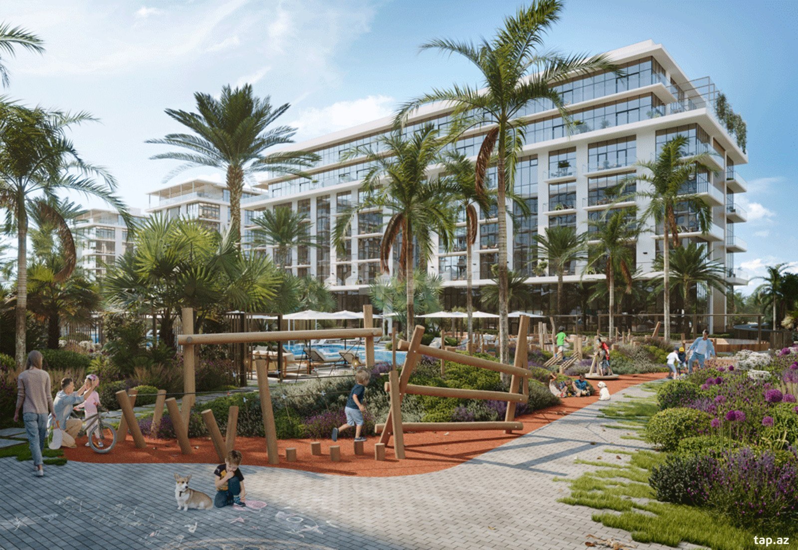 1-otaqlı yeni tikili, Sea Breeze, 72 m²