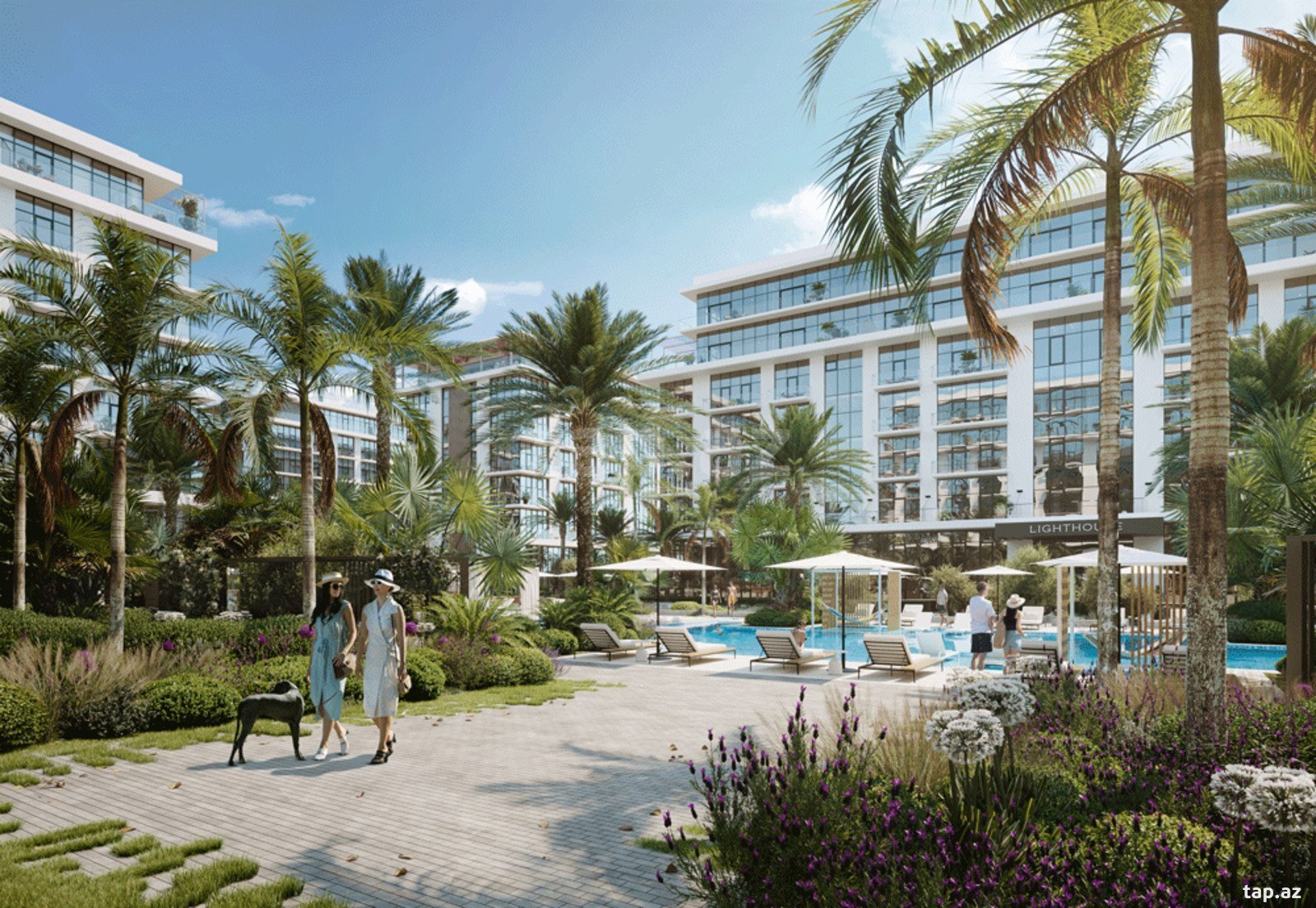 1-otaqlı yeni tikili, Sea Breeze, 72 m²