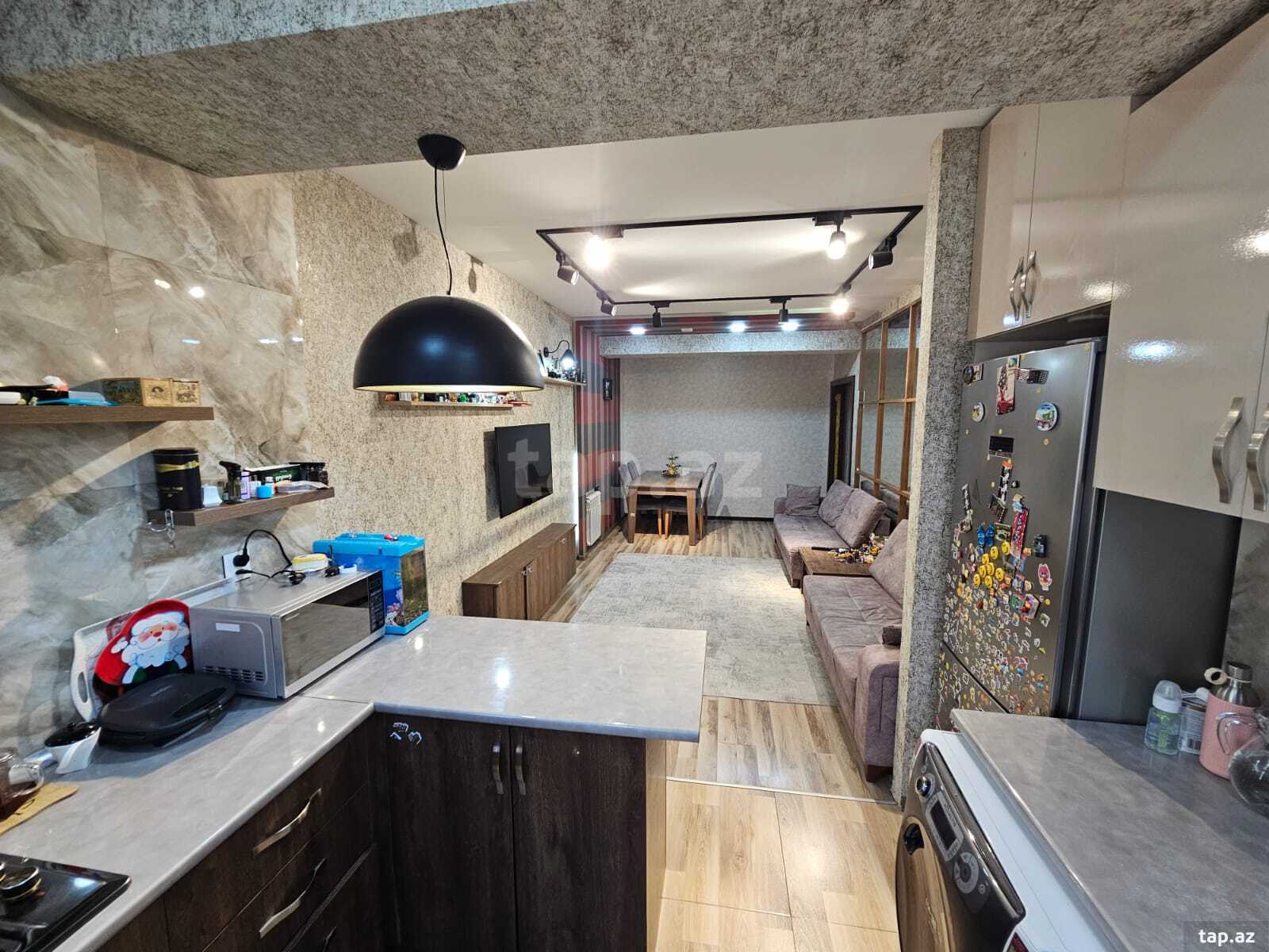 3-otaqlı yeni tikili, İnşaatçılar m., 75 m²