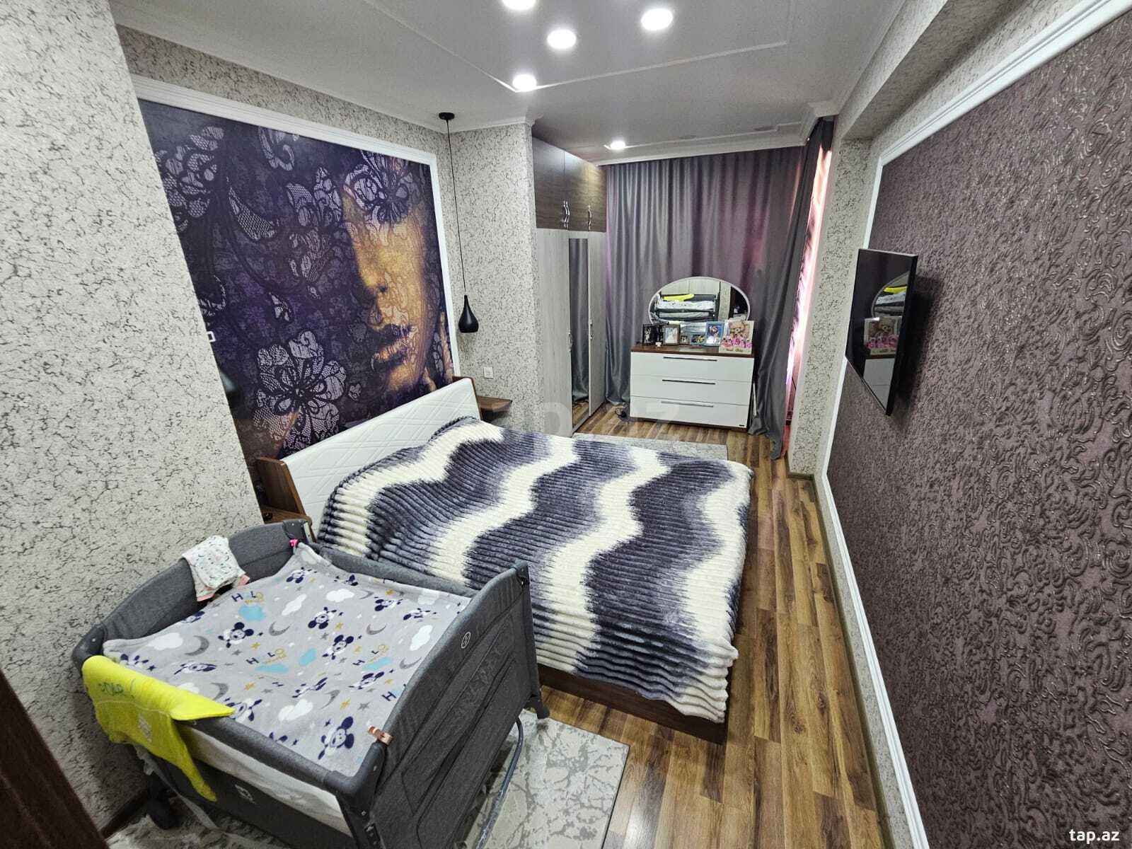 3-otaqlı yeni tikili, İnşaatçılar m., 75 m²