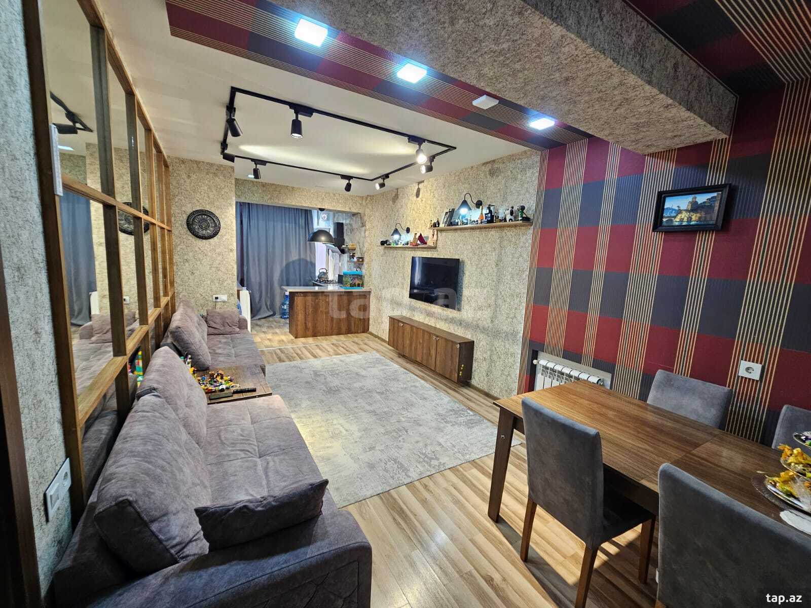 3-otaqlı yeni tikili, İnşaatçılar m., 75 m²