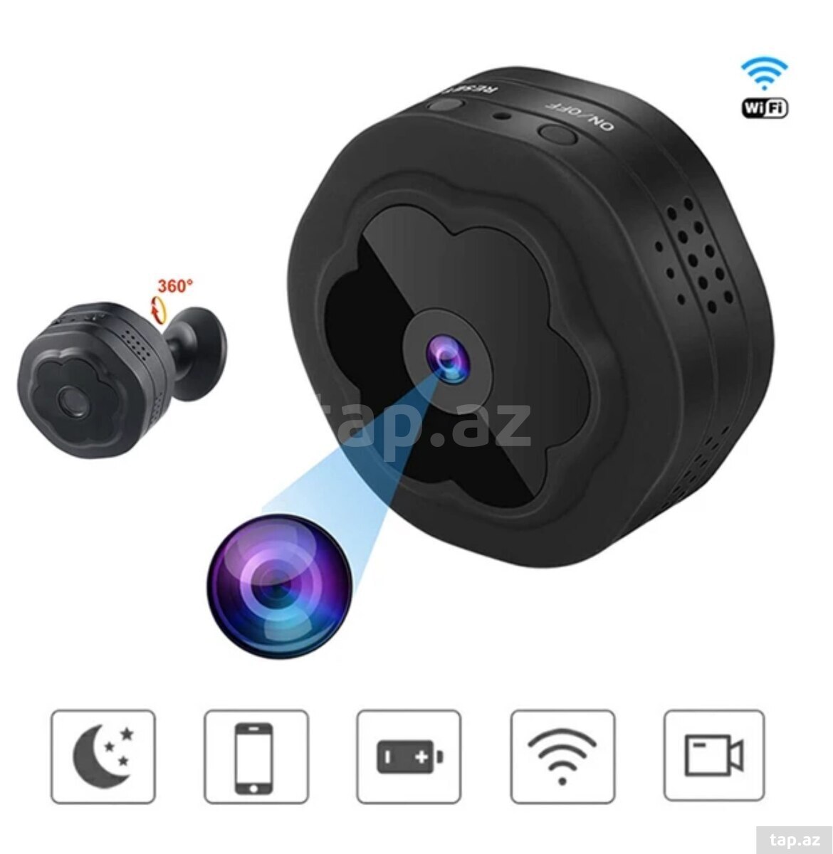 Mini simsiz wifi batareya kamera