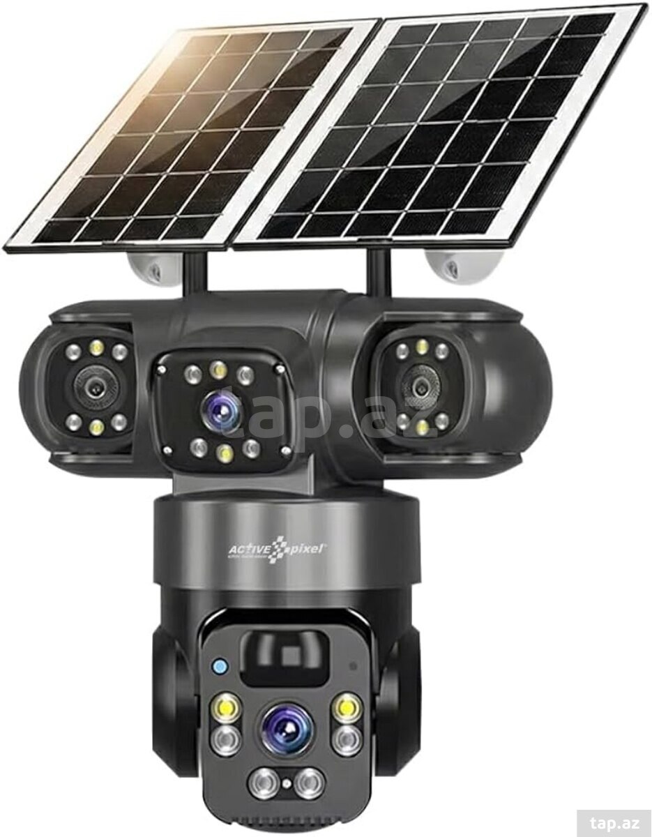 4 kamera günəṣ paneli sim kartlı 16mp/4k