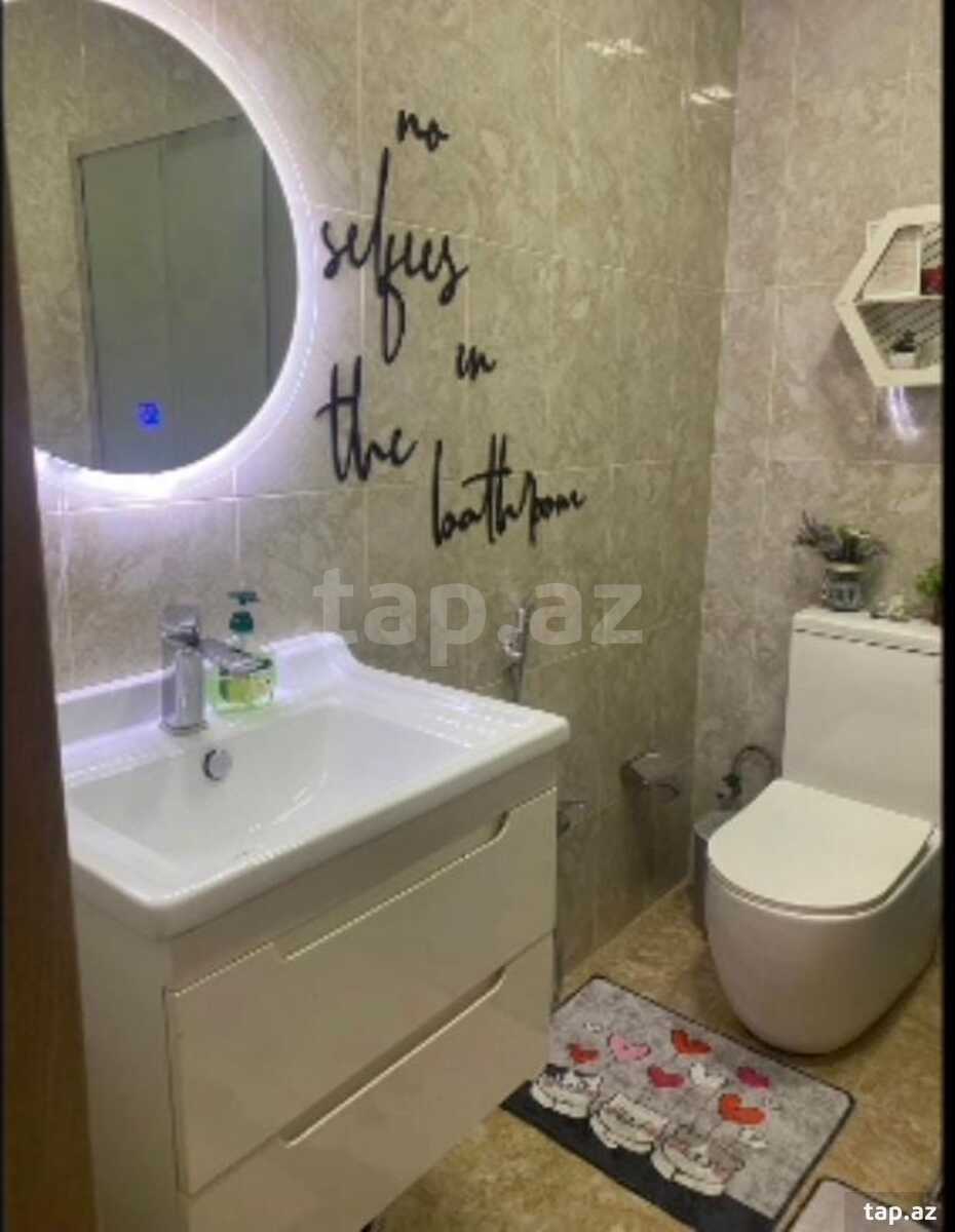 3-otaqlı yeni tikili kirayə verilir, Nəsimi r., 90 m²
