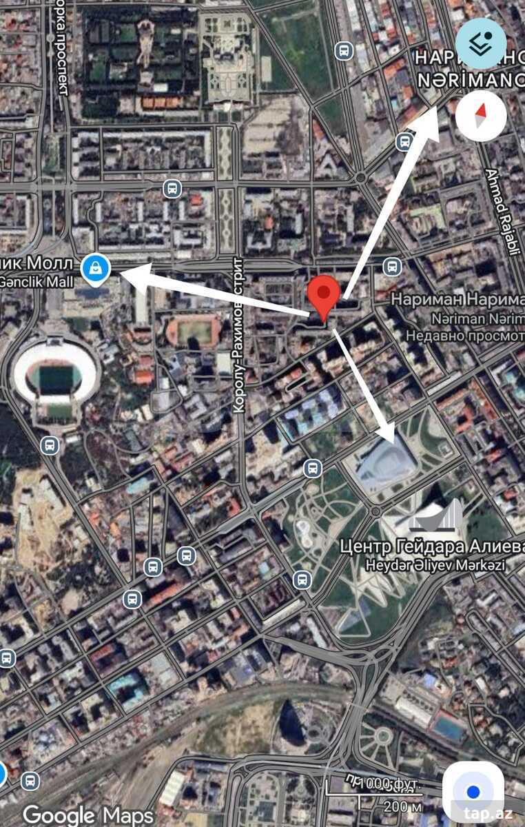 1-otaqlı mənzil, Nərimanov r., 41 m²