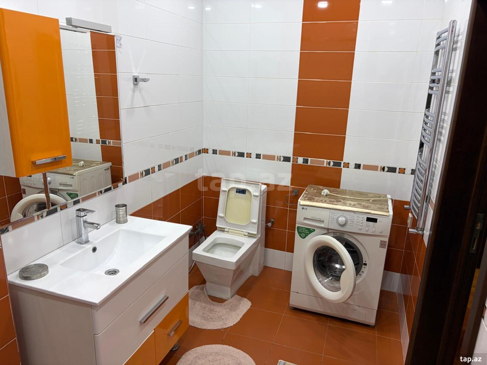 3-otaqlı yeni tikili kirayə verilir, Gənclik m., 150 m²
