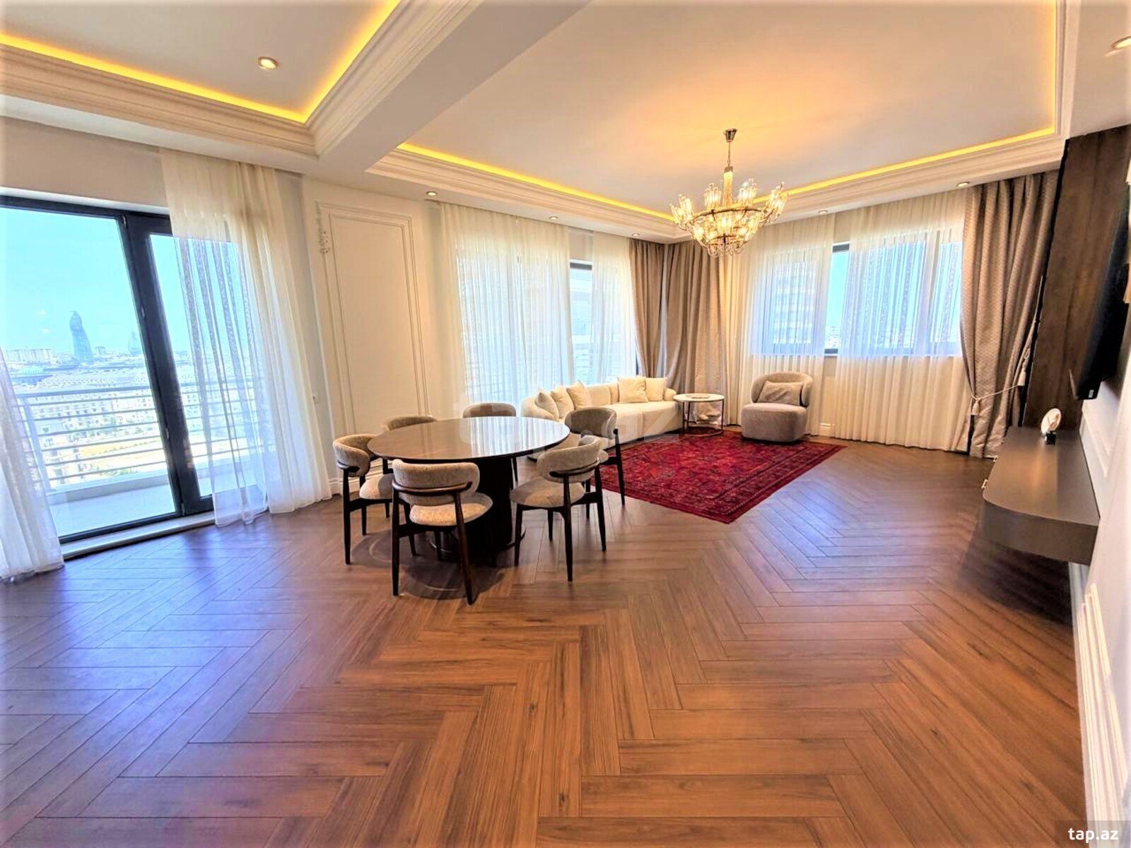 3-otaqlı yeni tikili kirayə verilir, Mərkəzi Bulvar küç., 160 m²