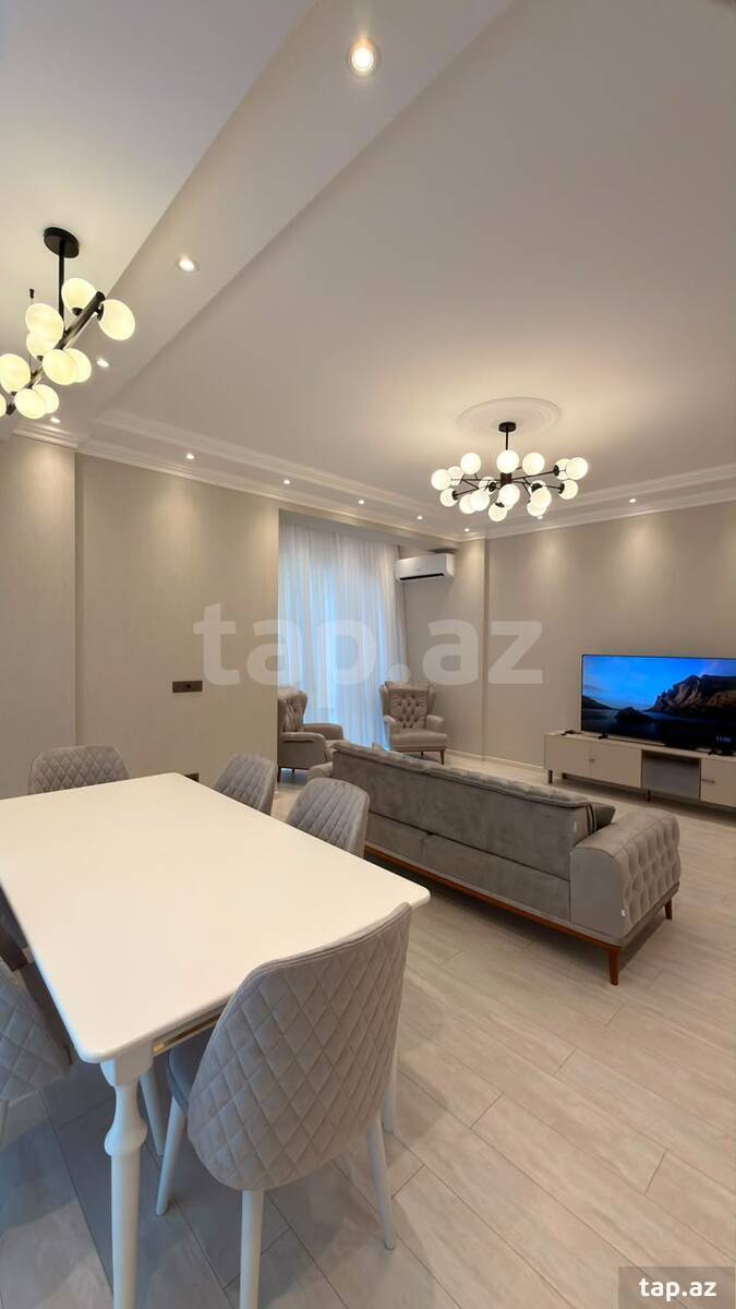 3-otaqlı yeni tikili kirayə verilir, N. Nərimanov m., 150 m²