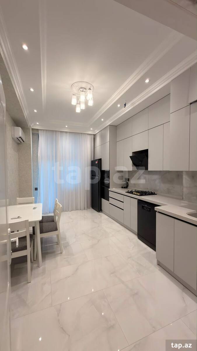 3-otaqlı yeni tikili kirayə verilir, N. Nərimanov m., 150 m²