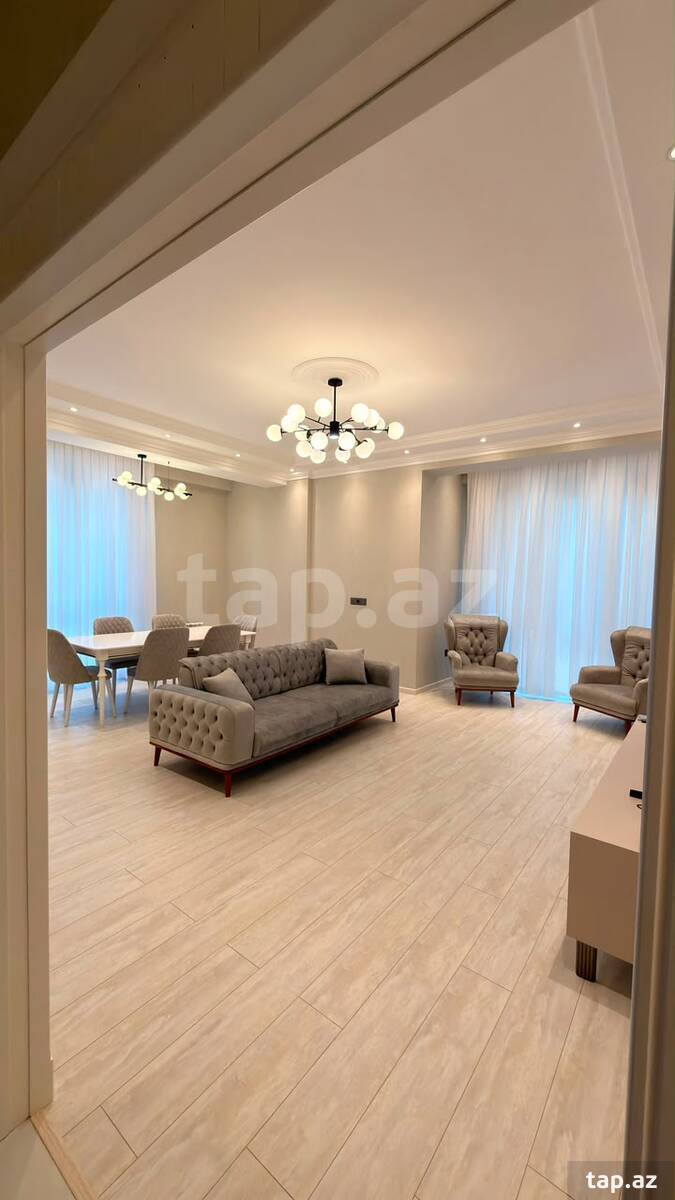 3-otaqlı yeni tikili kirayə verilir, N. Nərimanov m., 150 m²