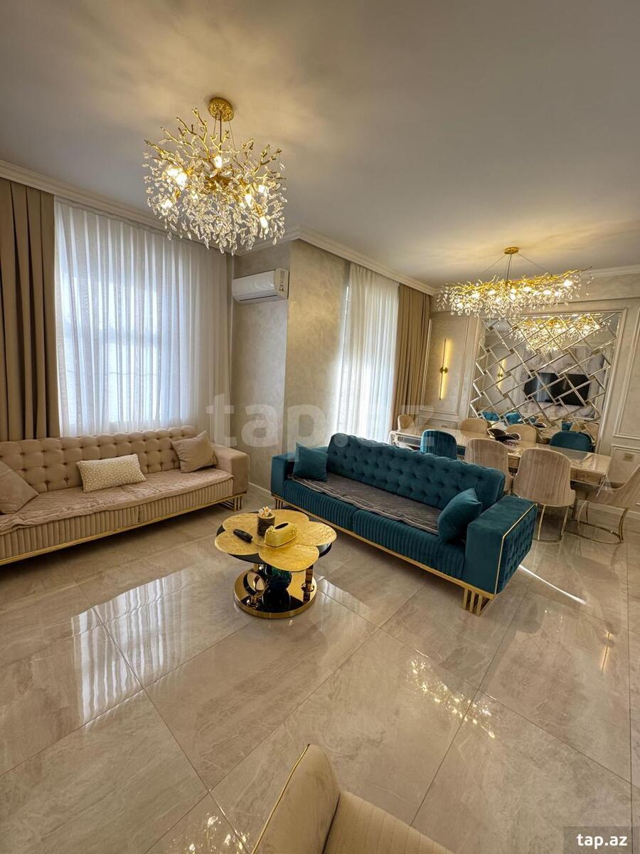 4-otaqlı yeni tikili, Yasamal r., 111 m²