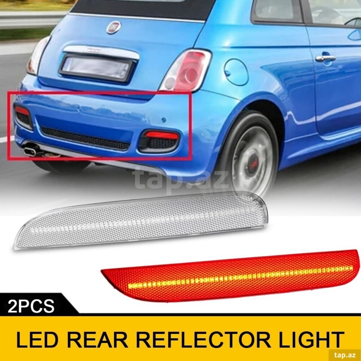 Fiat 500 arxa və yan reflektorlar