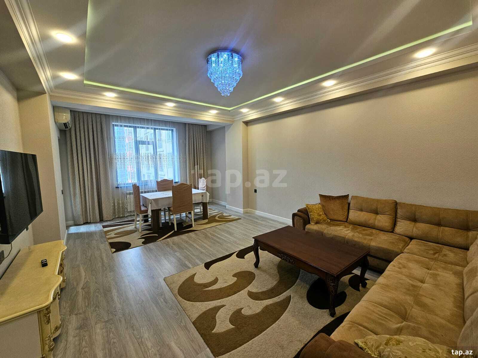 3-otaqlı yeni tikili kirayə verilir, N.Nərimanov m., 110 m²