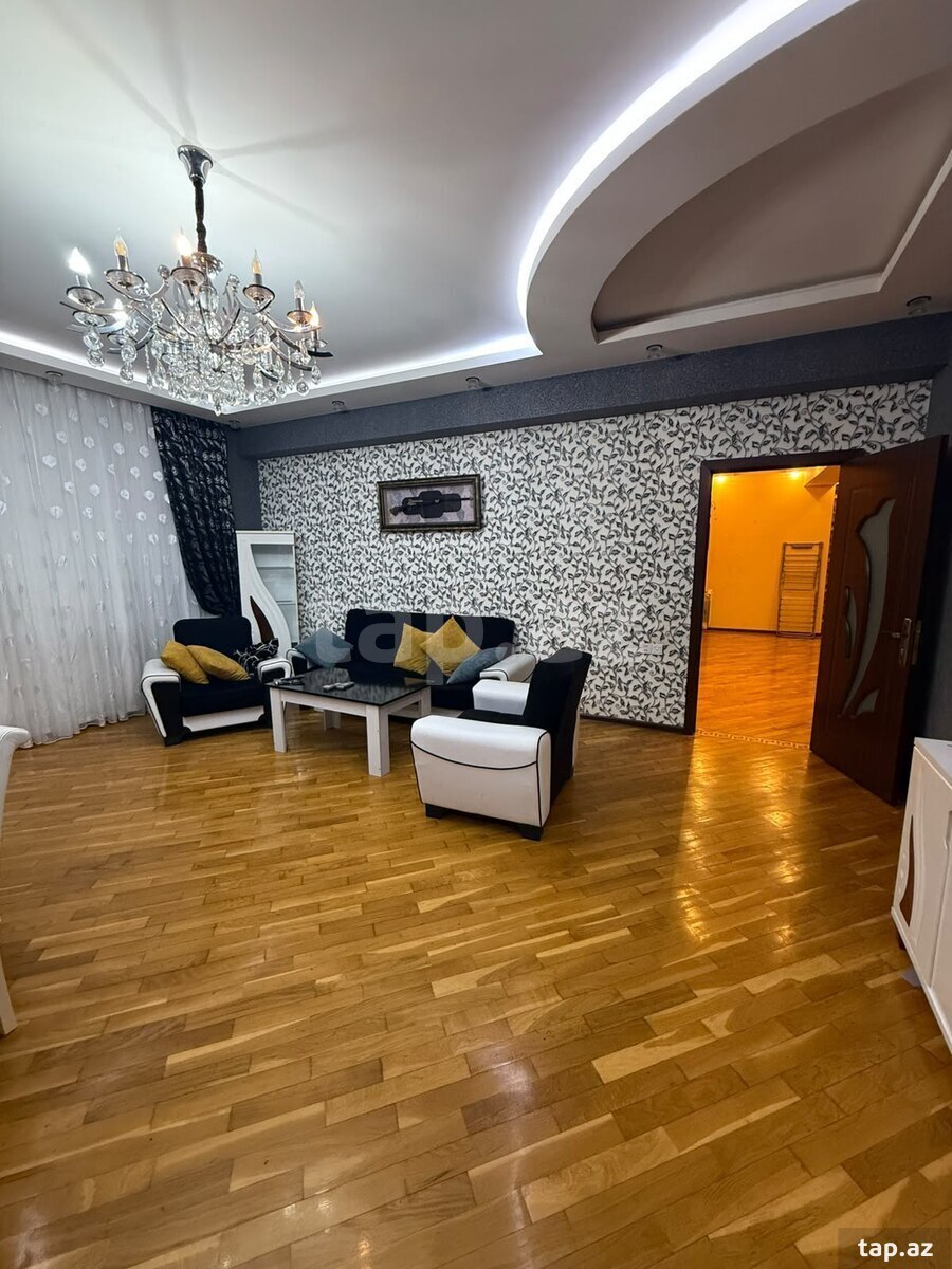 3-otaqlı yeni tikili kirayə verilir, Məzahir Rüstəmov küç., 145 m²
