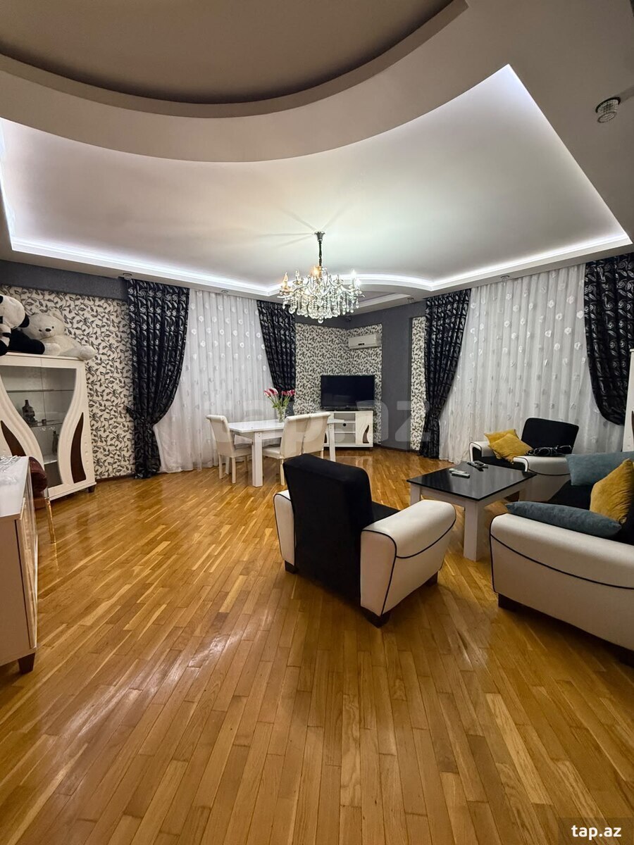 3-otaqlı yeni tikili kirayə verilir, Məzahir Rüstəmov küç., 145 m²