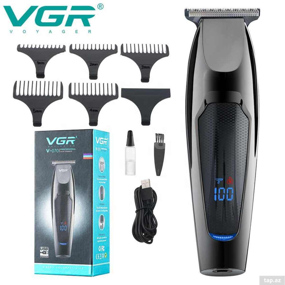 Trimmer VGR 070 600mAh / 5000RPM / Cord/Cordles / LED Displey