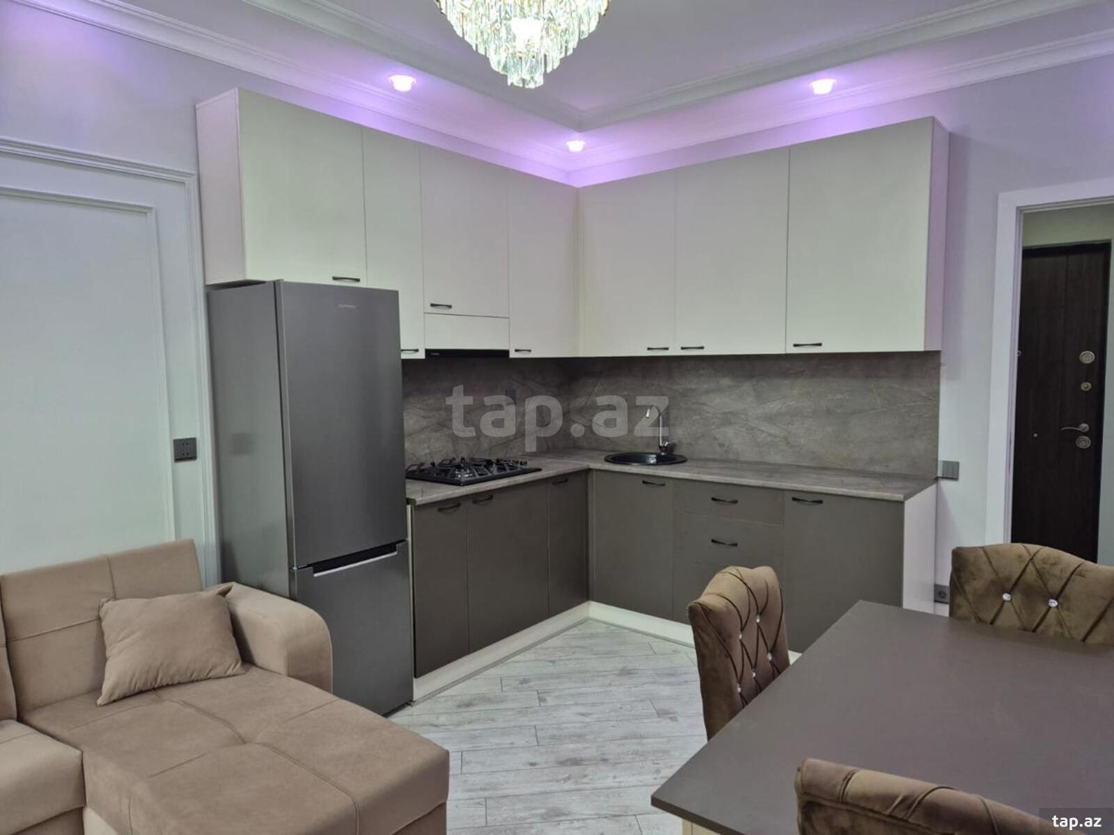 2-otaqlı yeni tikili kirayə verilir, Həzi Aslanov m., 53 m²