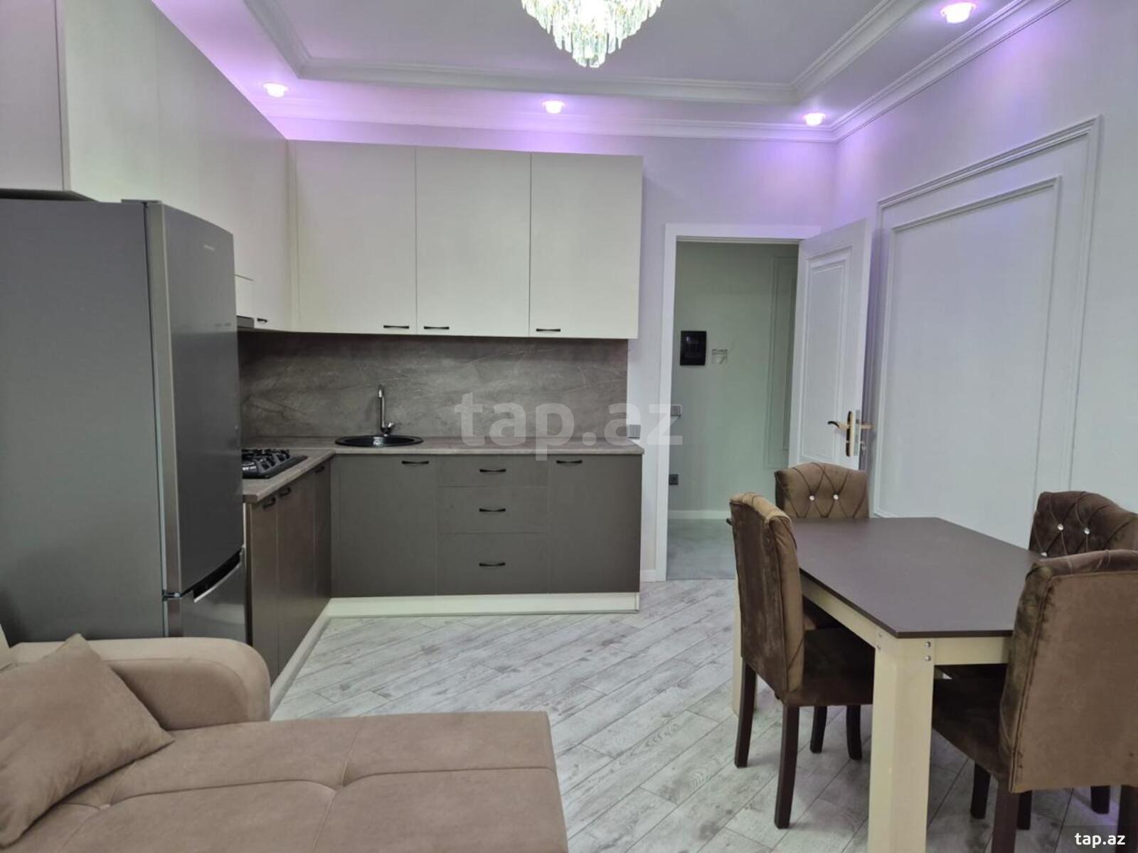 2-otaqlı yeni tikili kirayə verilir, Həzi Aslanov m., 53 m²