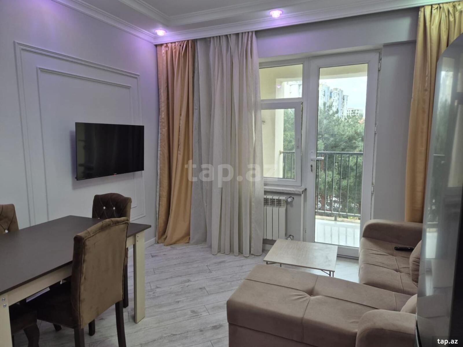 2-otaqlı yeni tikili kirayə verilir, Həzi Aslanov m., 53 m²