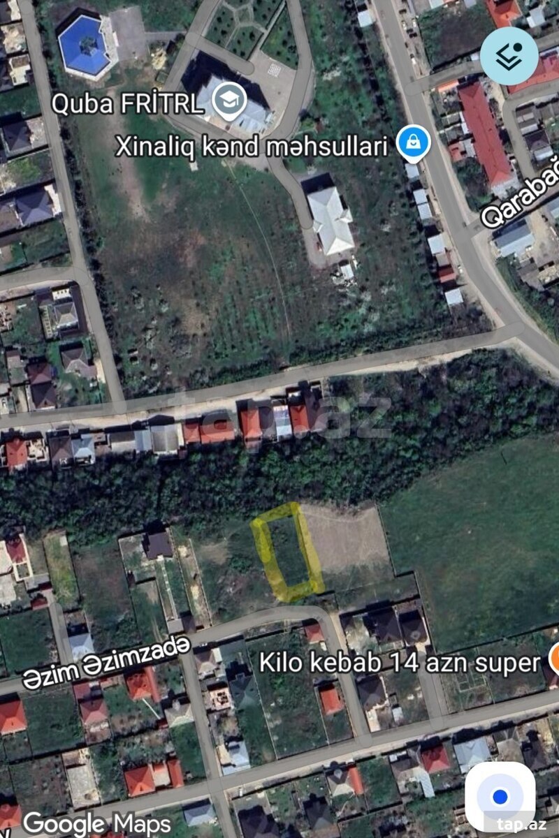 10 sot torpaq sahəsi, Quba ş.