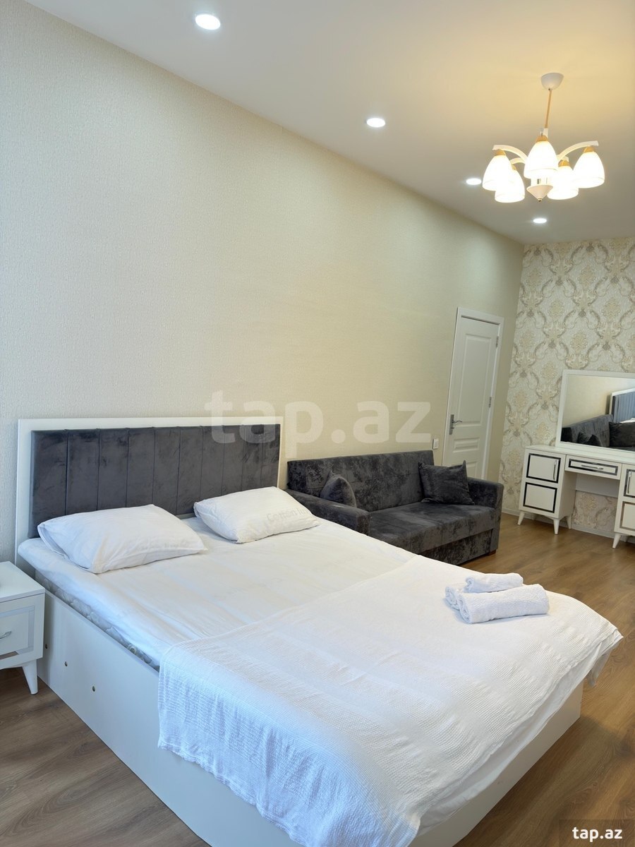 1-otaqlı yeni tikili kirayə verilir, Nərimanov r., 50 m²