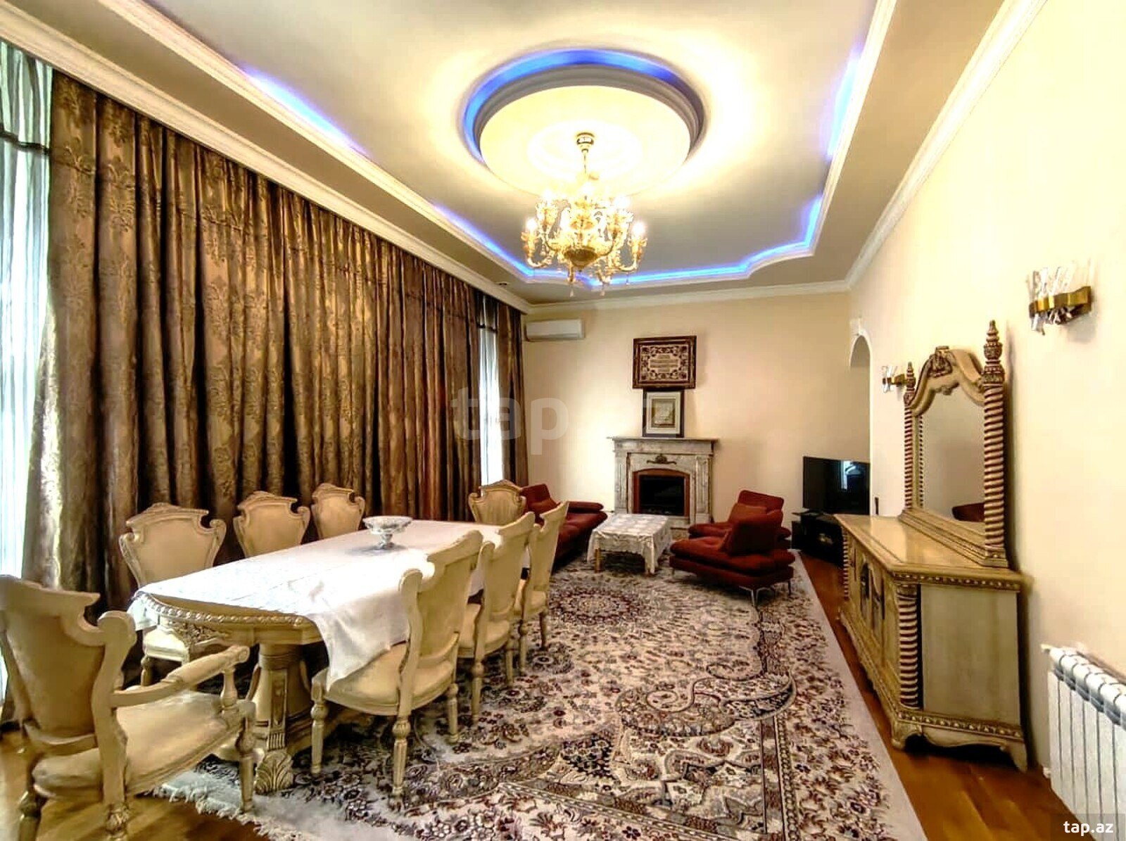 3-otaqlı mənzil kirayə verilir, Səbail r., 150 m²