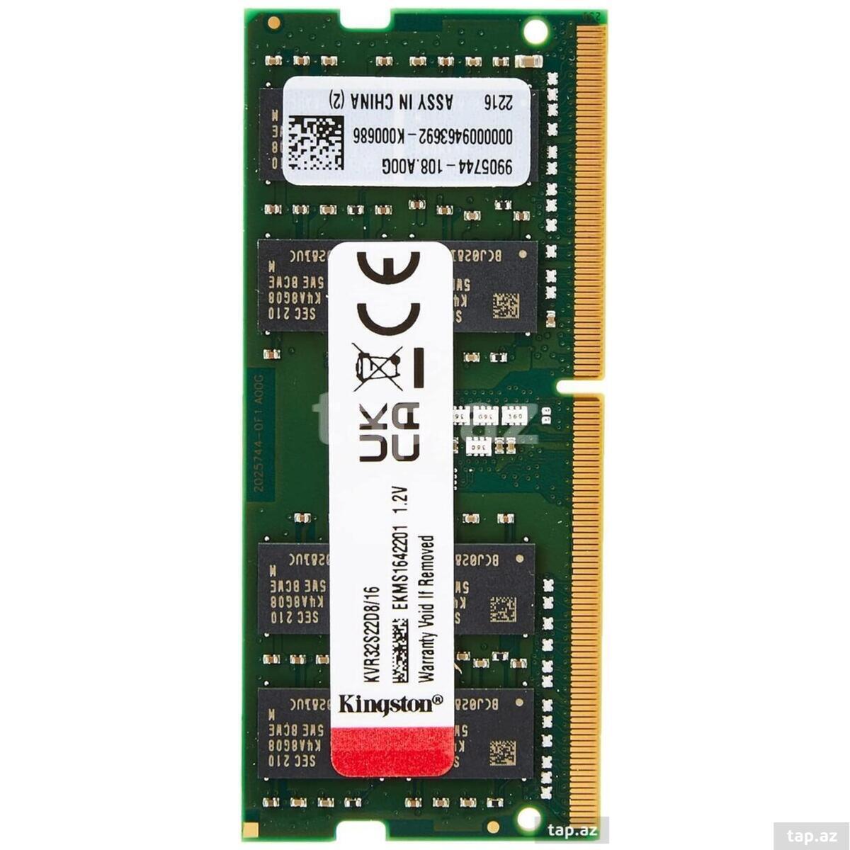 Operativ yaddaş Kingston 16GB DDR4 3200MHz