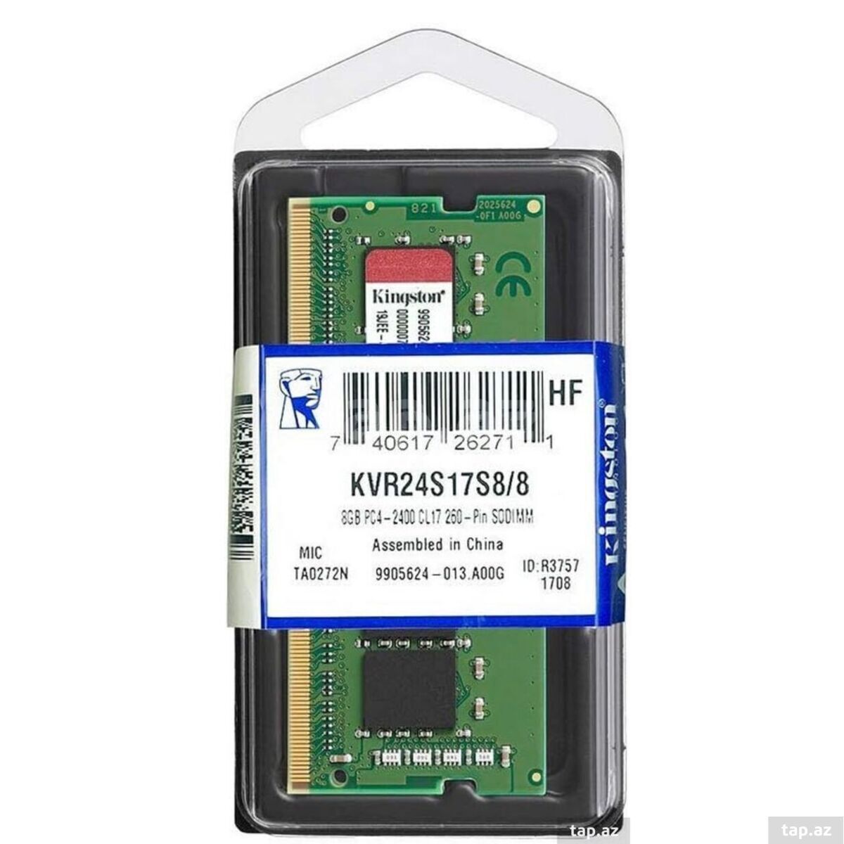 Operativ yaddaş Kingston 8GB DDR4 SODIMM PC4-25600