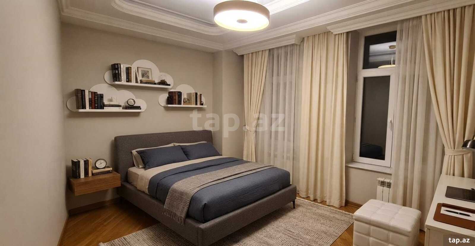 5-otaqlı mənzil kirayə verilir, R.Behbudov küç., 180 m²