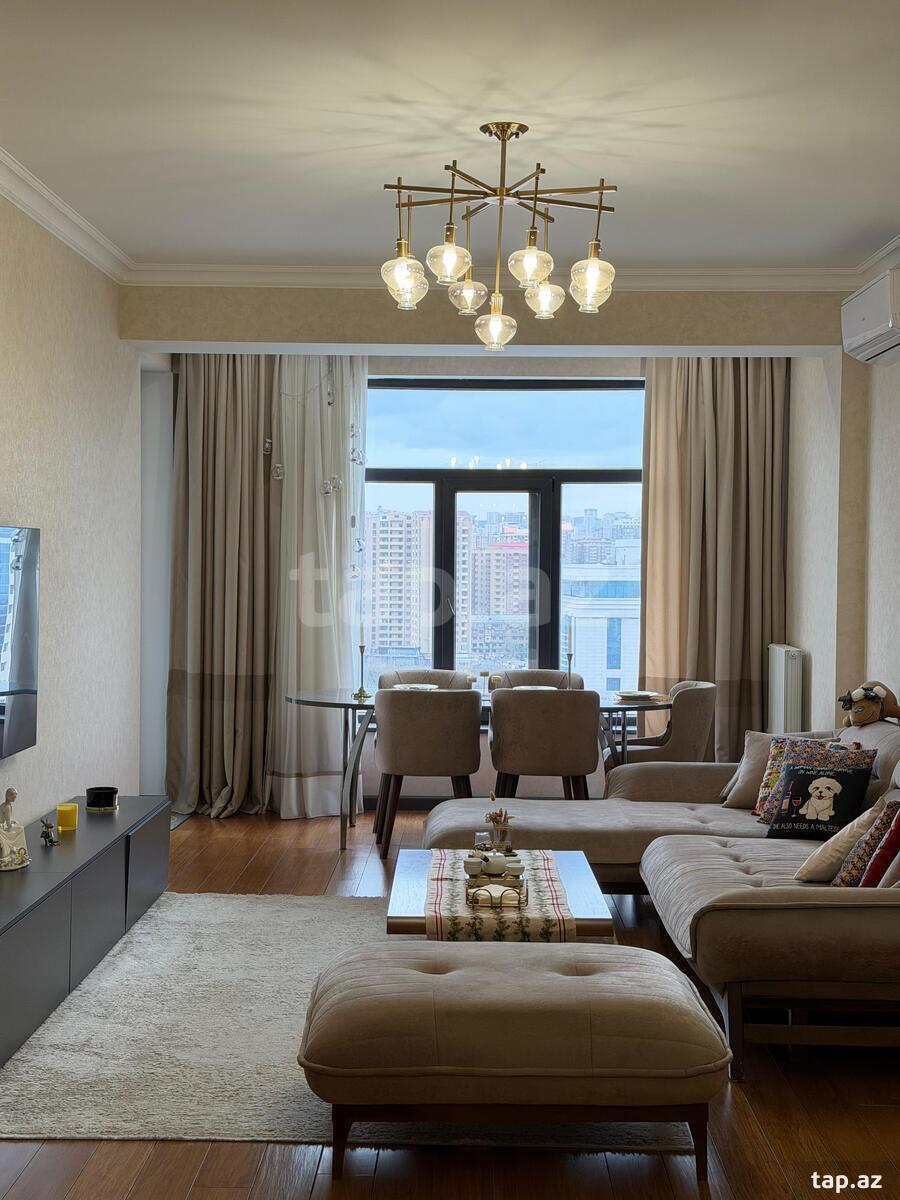 3-otaqlı yeni tikili kirayə verilir, Sergey Senyuşkin küç., 128 m²