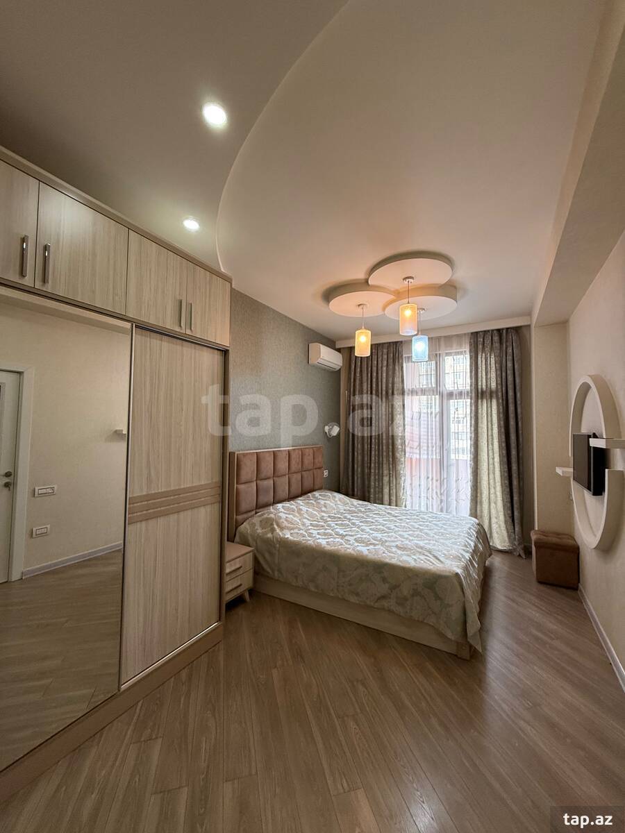 2-otaqlı yeni tikili kirayə verilir, Elmlər Akademiyası m., 75 m²