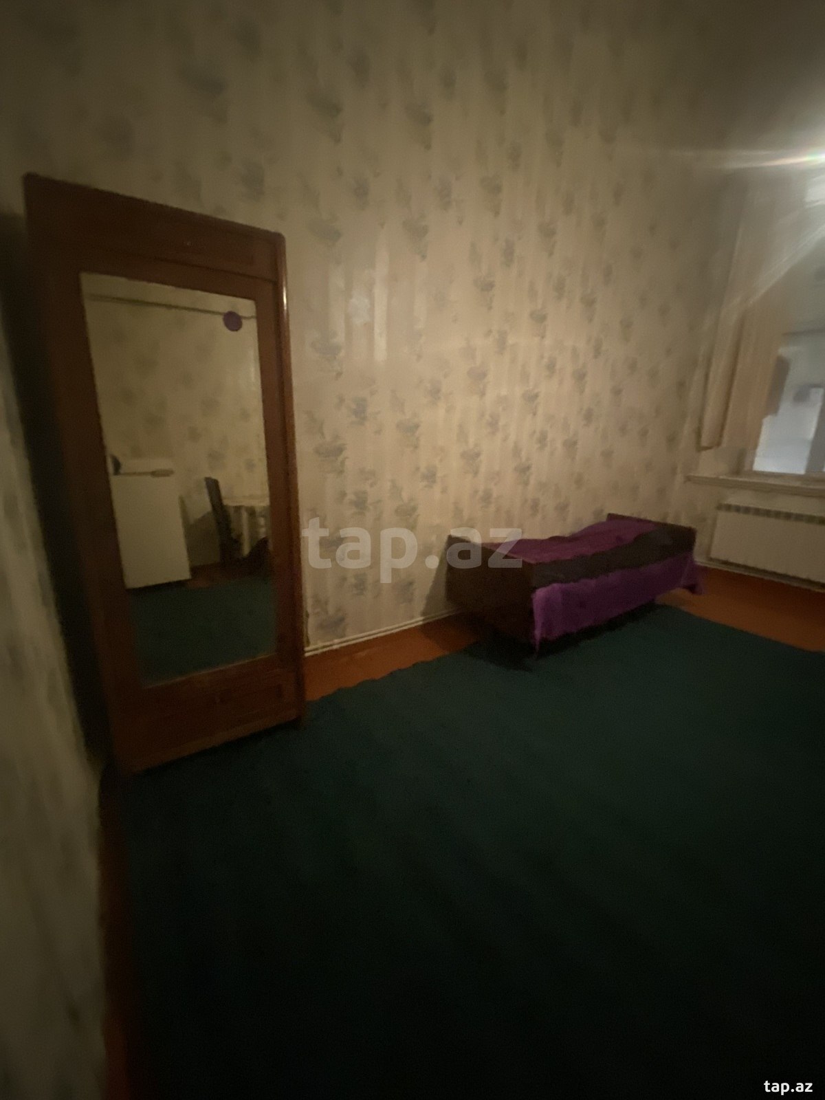 1-otaqlı mənzil kirayə verilir, Sahil m., 45 m²