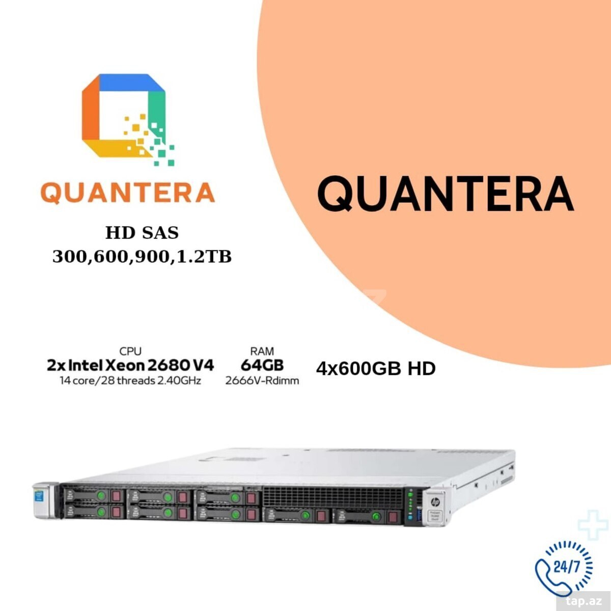 Server HP  Proliant DL360 Gen9 8SFF