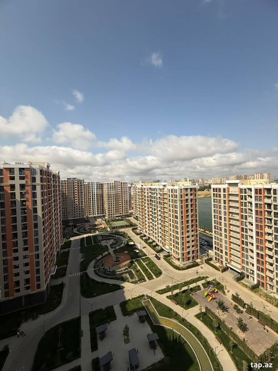4-otaqlı yeni tikili, Yasamal r., 107 m²