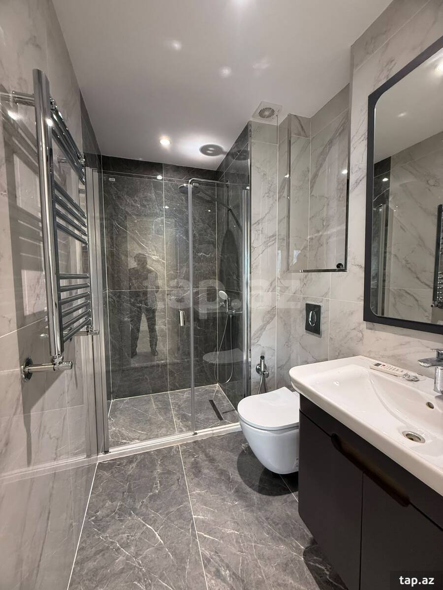 4-otaqlı yeni tikili, Yasamal r., 107 m²