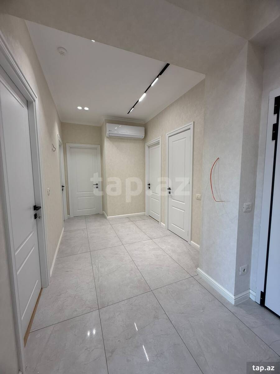 4-otaqlı yeni tikili, Yasamal r., 107 m²