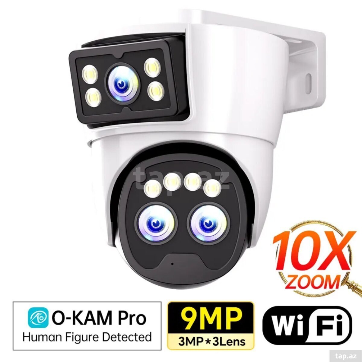 2 kamera WiFi simsiz ptz360° 8mp/4k