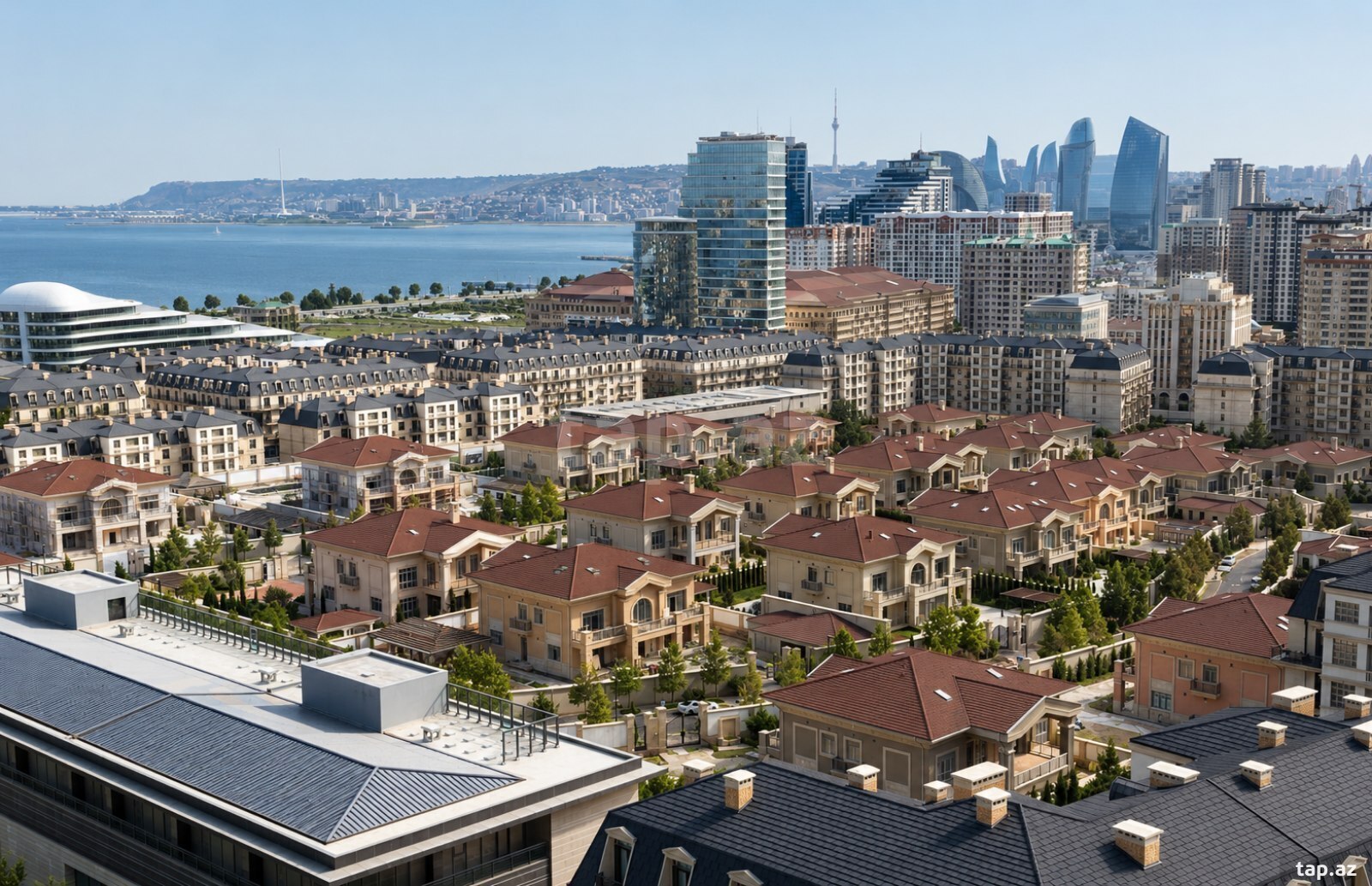 6-otaqlı yeni tikili, Ağ Şəhər, 378 m²