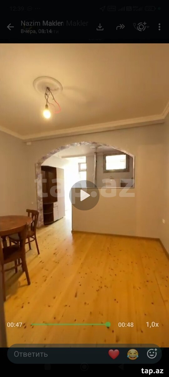 2-otaqlı mənzil, Zaqatala r., 45 m²