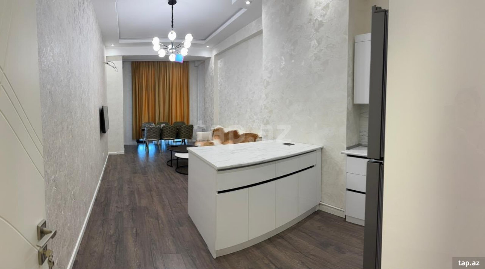 2-otaqlı yeni tikili kirayə verilir, Gənclik m., 60 m²