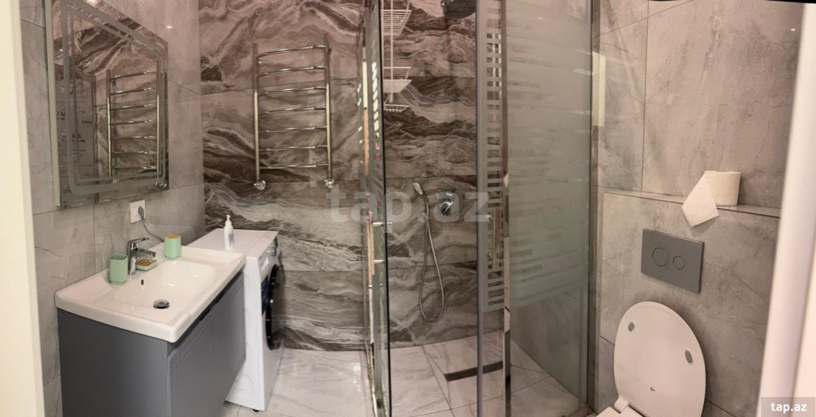 2-otaqlı yeni tikili kirayə verilir, Gənclik m., 60 m²