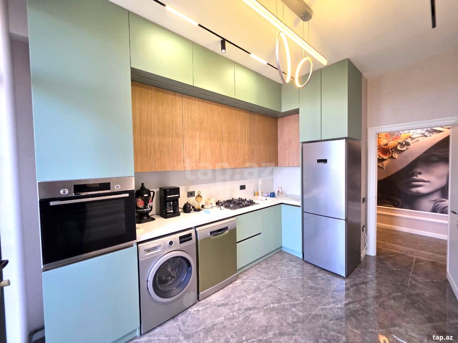 2-otaqlı yeni tikili kirayə verilir, Bakıxanov qəs., 70 m²